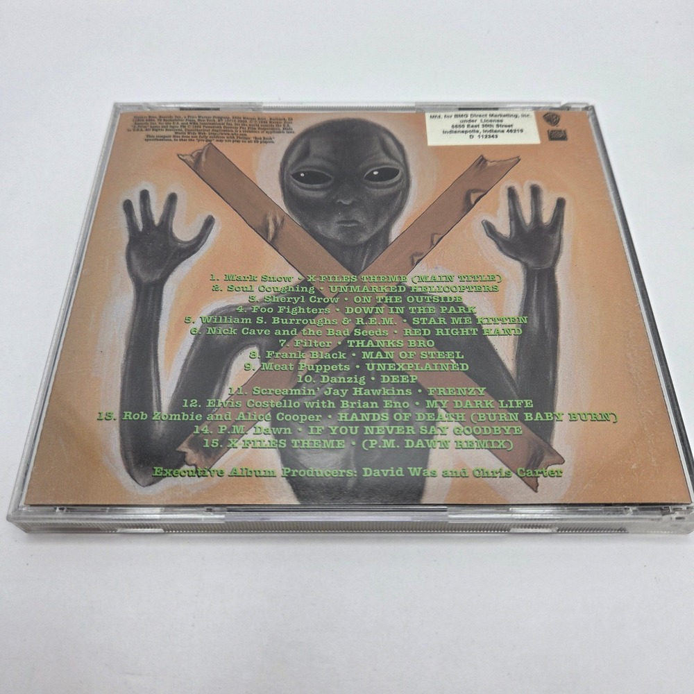 The X-Files Songs in the Key of X CD 1996 Soundtrack Foo Fighters Rob Zombie 90s - Picture 5 of 5